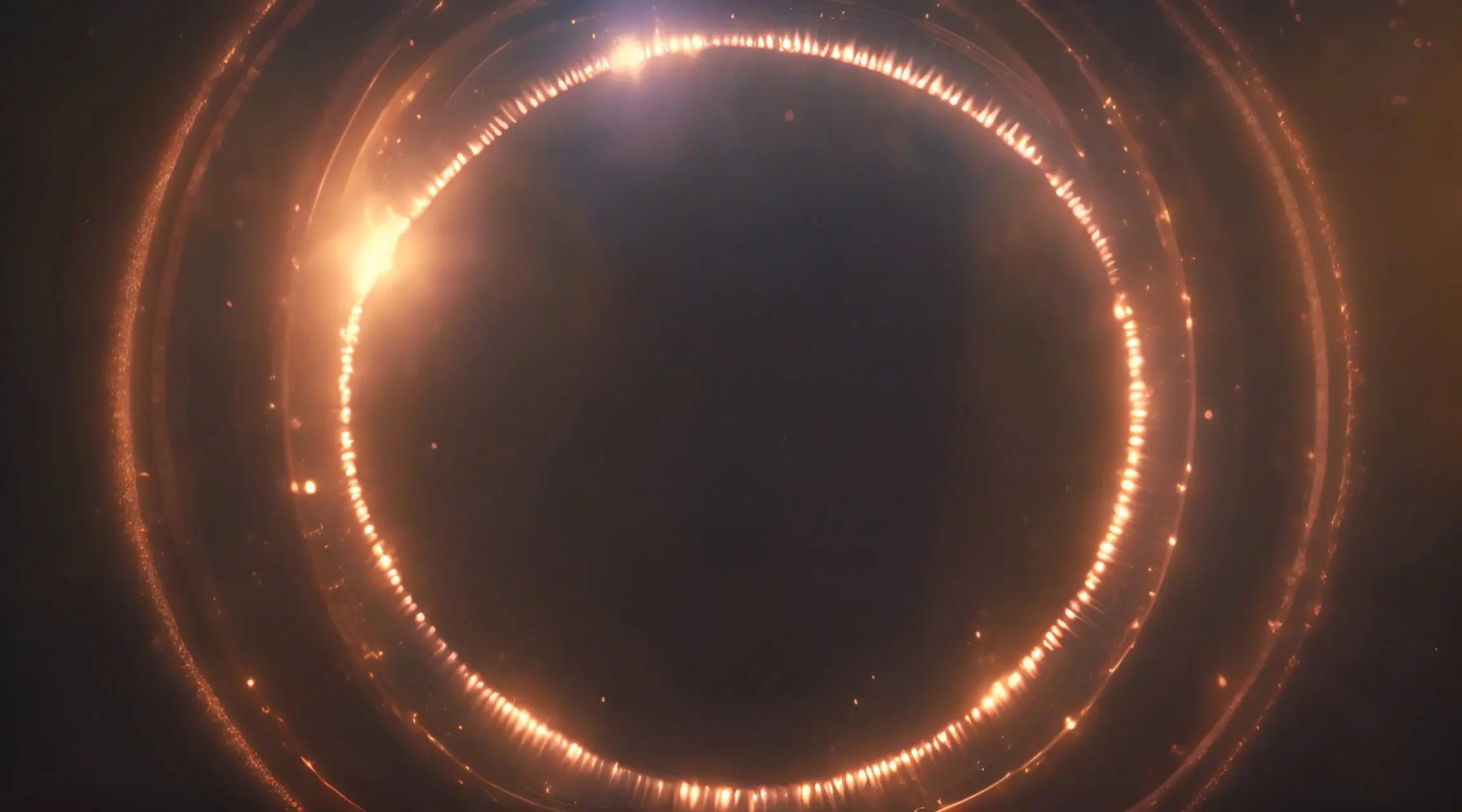 Fiery Orbit Display Loopable Cosmic Ring Video